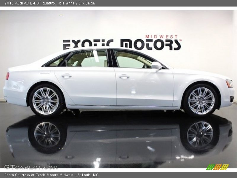 Ibis White / Silk Beige 2013 Audi A8 L 4.0T quattro