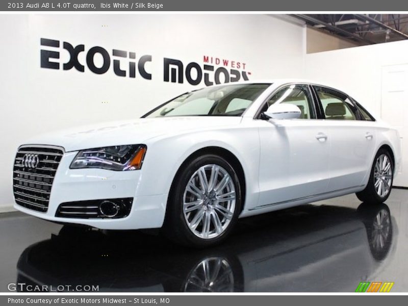 Ibis White / Silk Beige 2013 Audi A8 L 4.0T quattro