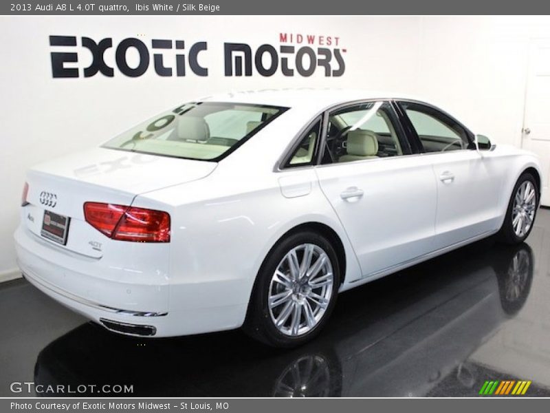 Ibis White / Silk Beige 2013 Audi A8 L 4.0T quattro