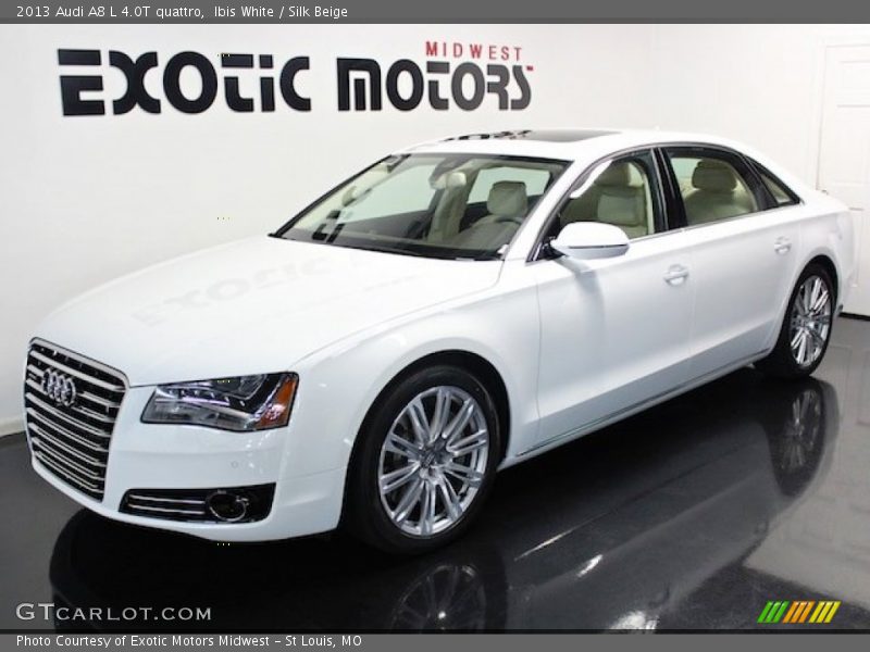 Ibis White / Silk Beige 2013 Audi A8 L 4.0T quattro