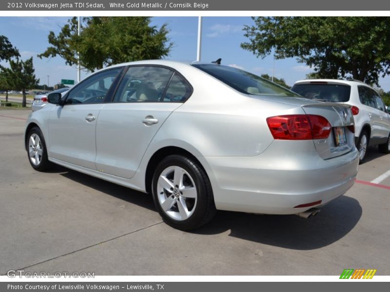 White Gold Metallic / Cornsilk Beige 2012 Volkswagen Jetta TDI Sedan
