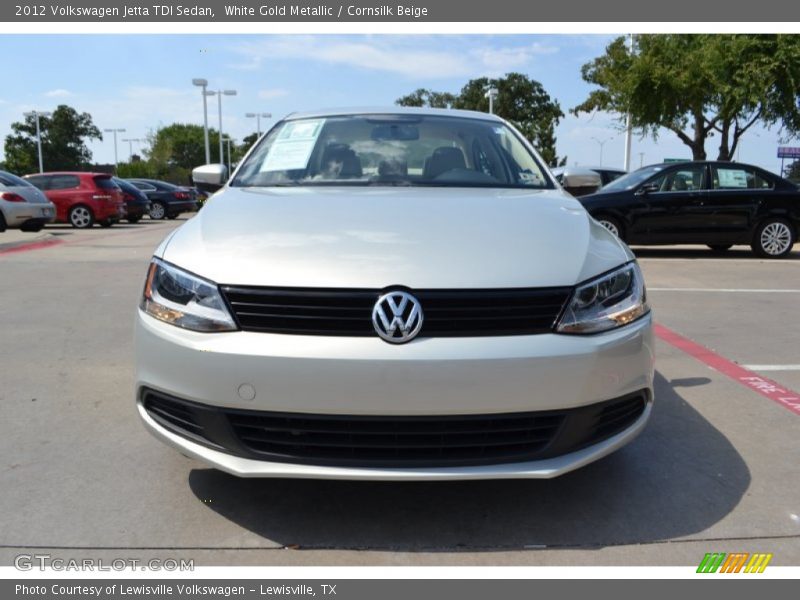 White Gold Metallic / Cornsilk Beige 2012 Volkswagen Jetta TDI Sedan