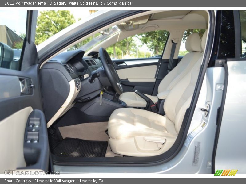 White Gold Metallic / Cornsilk Beige 2012 Volkswagen Jetta TDI Sedan