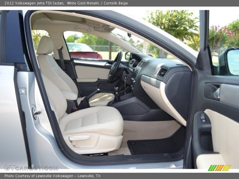 White Gold Metallic / Cornsilk Beige 2012 Volkswagen Jetta TDI Sedan