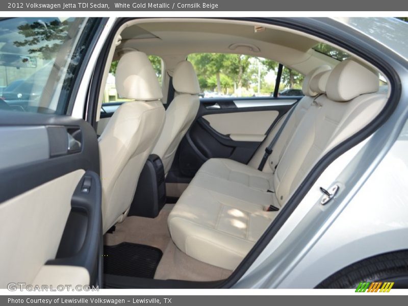 White Gold Metallic / Cornsilk Beige 2012 Volkswagen Jetta TDI Sedan