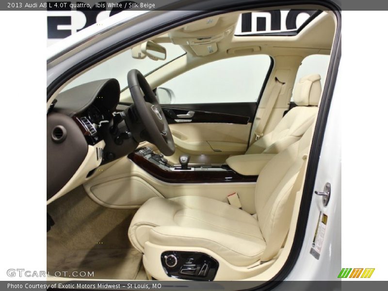  2013 A8 L 4.0T quattro Silk Beige Interior