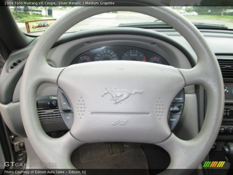 Silver Metallic / Medium Graphite 2004 Ford Mustang V6 Coupe