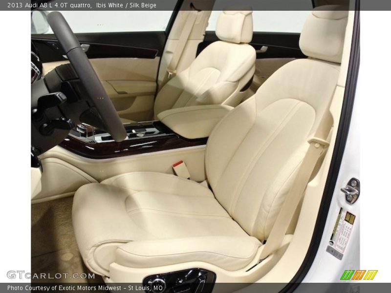 Front Seat of 2013 A8 L 4.0T quattro