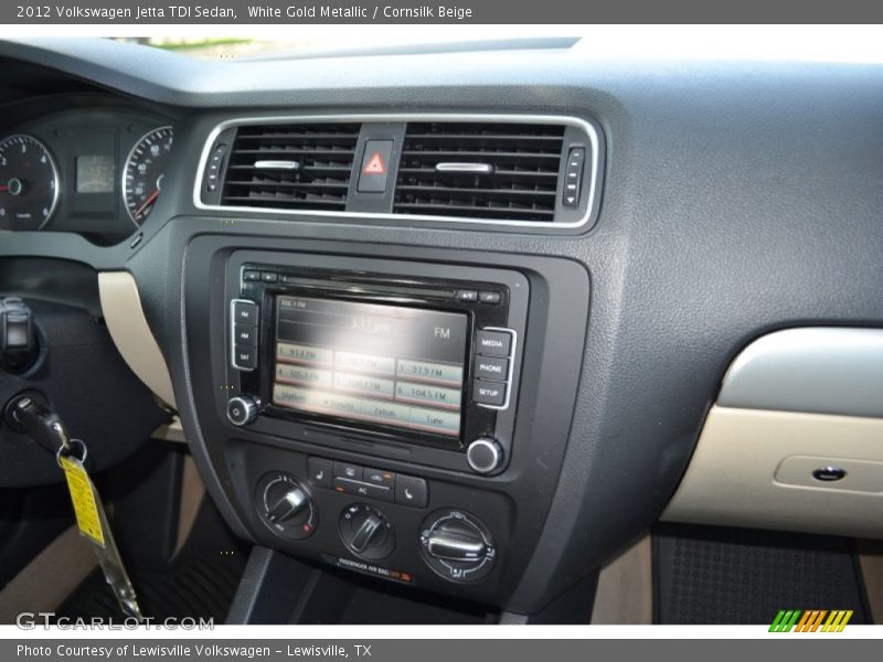 White Gold Metallic / Cornsilk Beige 2012 Volkswagen Jetta TDI Sedan