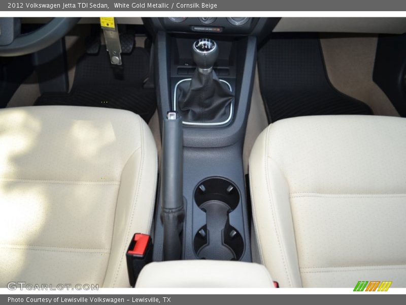 White Gold Metallic / Cornsilk Beige 2012 Volkswagen Jetta TDI Sedan