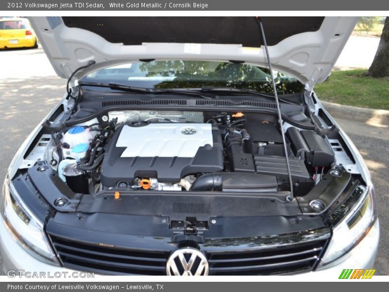 White Gold Metallic / Cornsilk Beige 2012 Volkswagen Jetta TDI Sedan