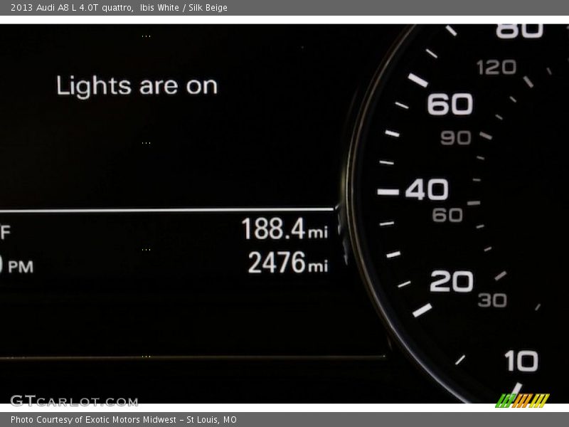 Ibis White / Silk Beige 2013 Audi A8 L 4.0T quattro