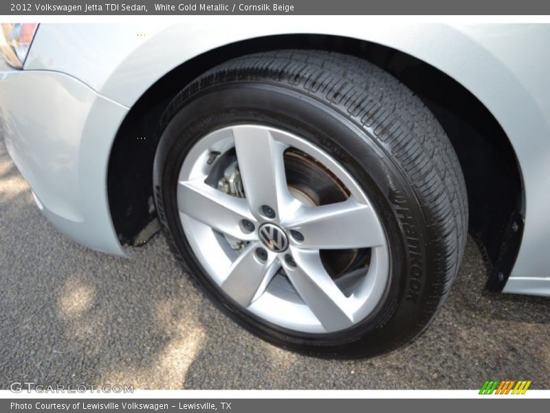 White Gold Metallic / Cornsilk Beige 2012 Volkswagen Jetta TDI Sedan