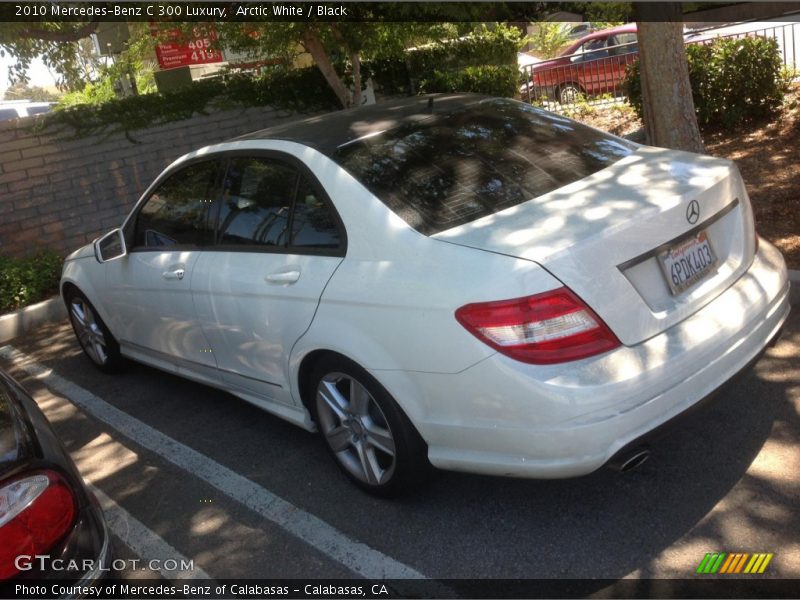 Arctic White / Black 2010 Mercedes-Benz C 300 Luxury