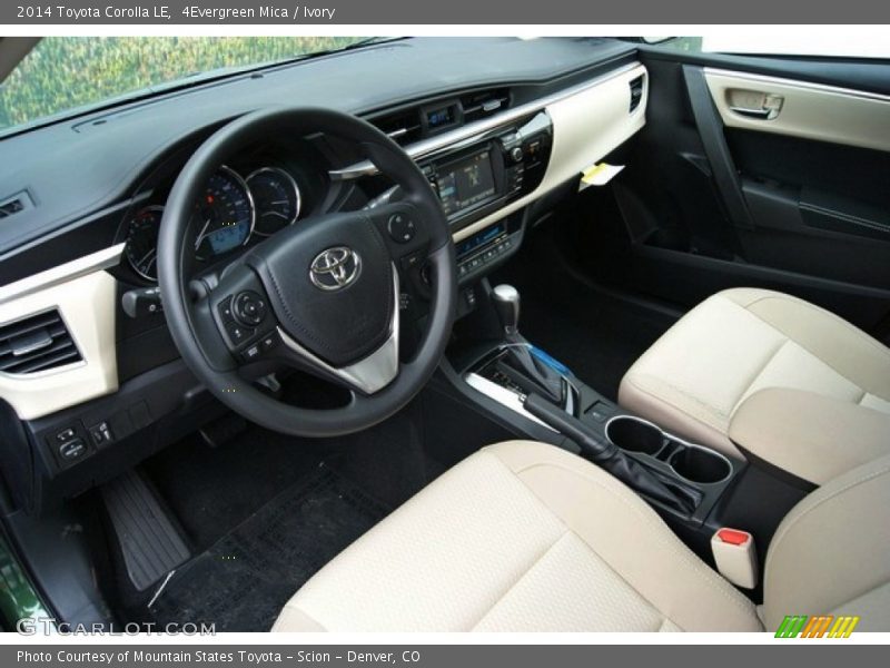  2014 Corolla LE Ivory Interior