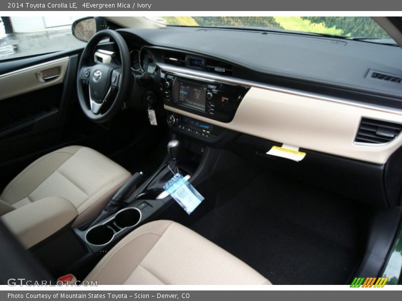 Dashboard of 2014 Corolla LE