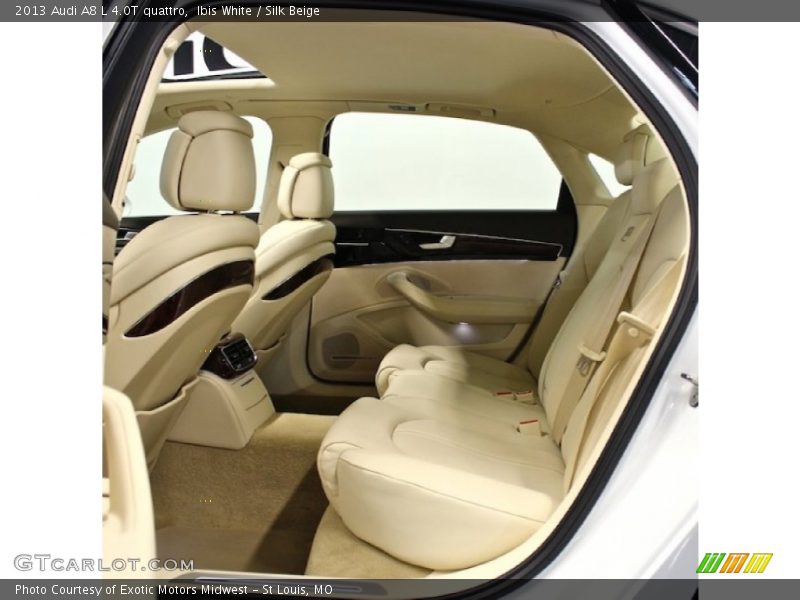 Rear Seat of 2013 A8 L 4.0T quattro