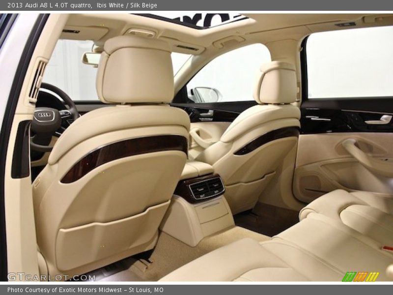 Ibis White / Silk Beige 2013 Audi A8 L 4.0T quattro