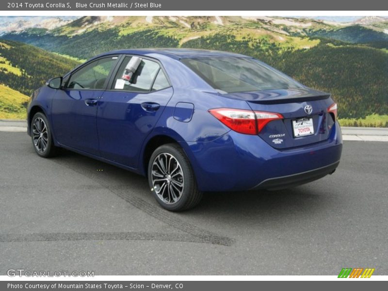 Blue Crush Metallic / Steel Blue 2014 Toyota Corolla S