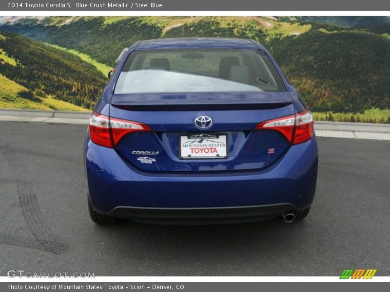 Blue Crush Metallic / Steel Blue 2014 Toyota Corolla S
