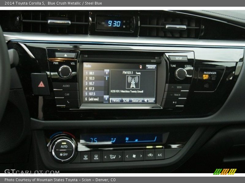 Controls of 2014 Corolla S