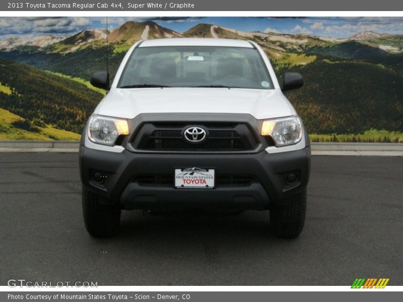 Super White / Graphite 2013 Toyota Tacoma Regular Cab 4x4