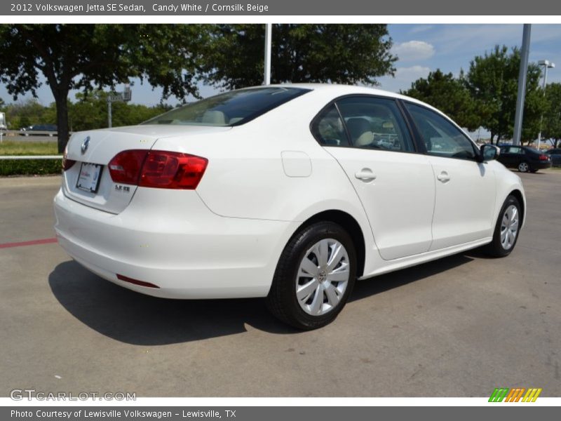 Candy White / Cornsilk Beige 2012 Volkswagen Jetta SE Sedan