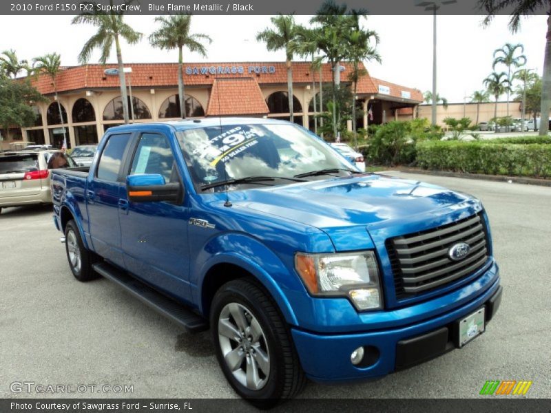 Blue Flame Metallic / Black 2010 Ford F150 FX2 SuperCrew