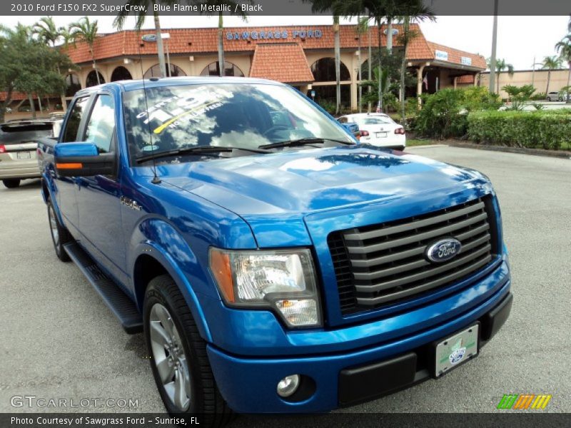 Blue Flame Metallic / Black 2010 Ford F150 FX2 SuperCrew