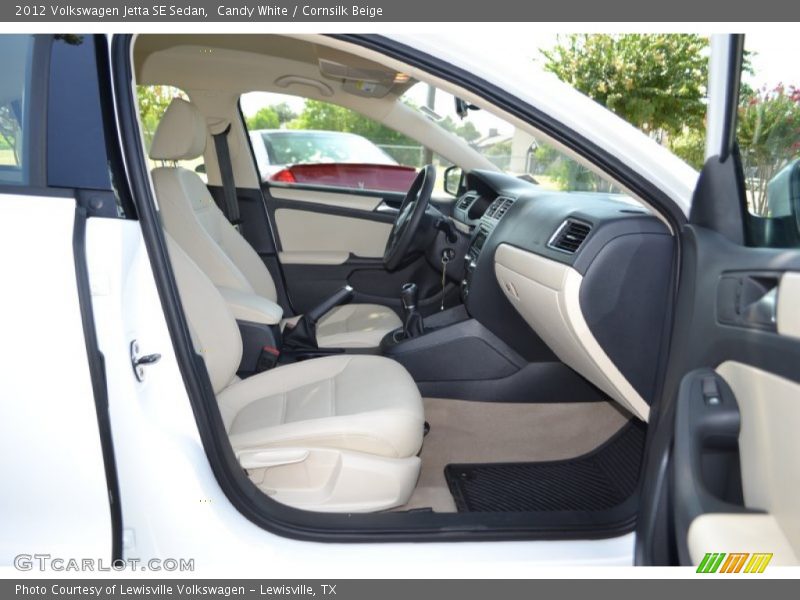 Candy White / Cornsilk Beige 2012 Volkswagen Jetta SE Sedan