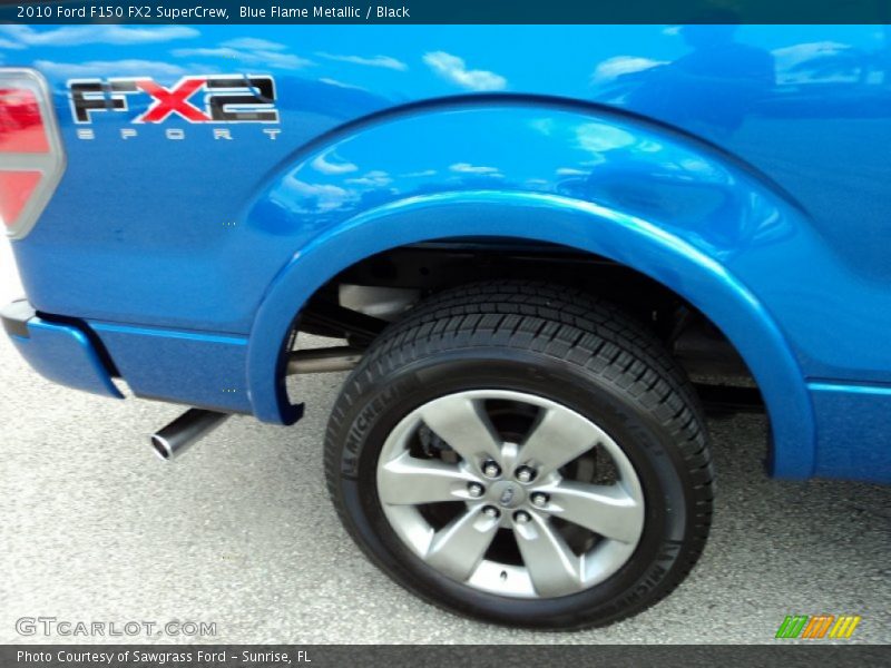 Blue Flame Metallic / Black 2010 Ford F150 FX2 SuperCrew