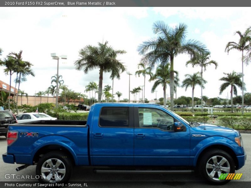 Blue Flame Metallic / Black 2010 Ford F150 FX2 SuperCrew