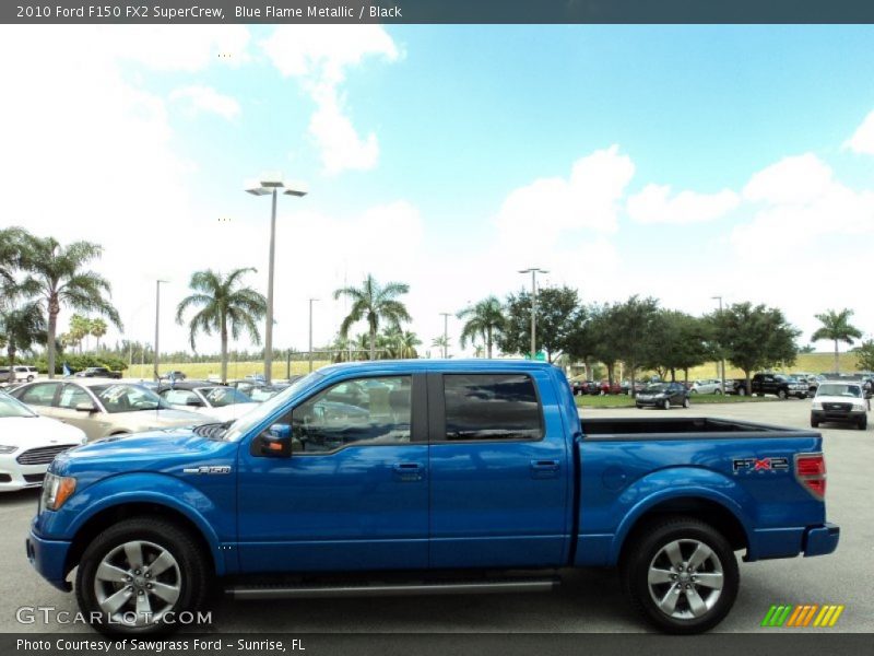 Blue Flame Metallic / Black 2010 Ford F150 FX2 SuperCrew