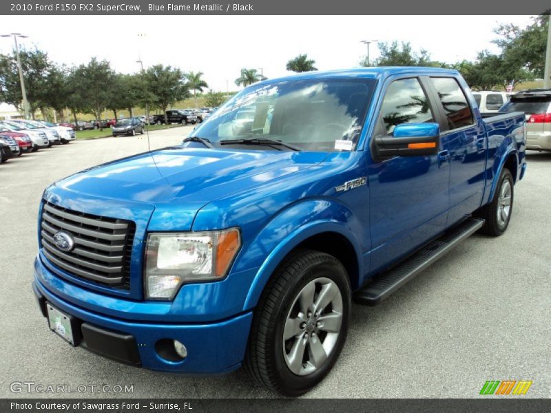 Blue Flame Metallic / Black 2010 Ford F150 FX2 SuperCrew