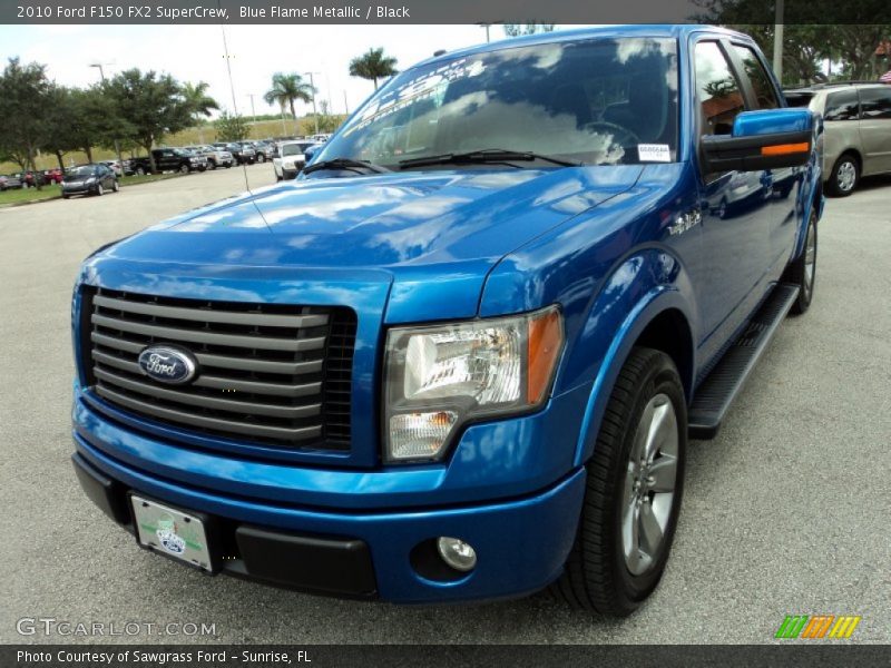 Blue Flame Metallic / Black 2010 Ford F150 FX2 SuperCrew