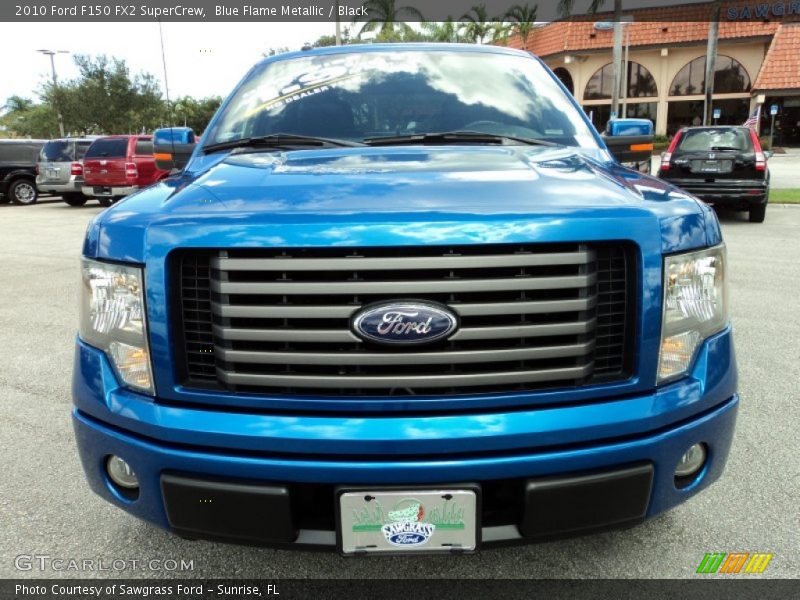 Blue Flame Metallic / Black 2010 Ford F150 FX2 SuperCrew
