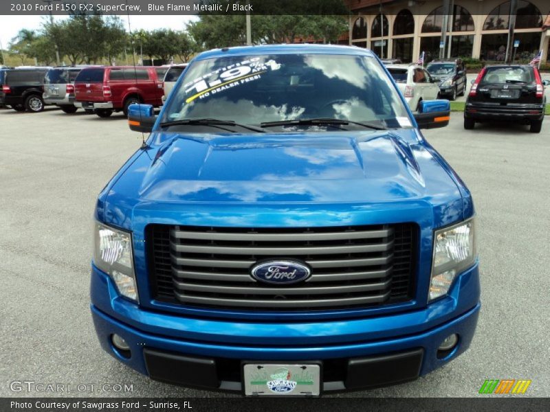 Blue Flame Metallic / Black 2010 Ford F150 FX2 SuperCrew