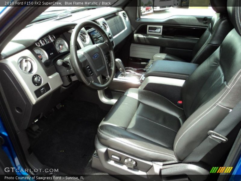 Blue Flame Metallic / Black 2010 Ford F150 FX2 SuperCrew