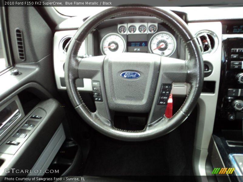 Blue Flame Metallic / Black 2010 Ford F150 FX2 SuperCrew