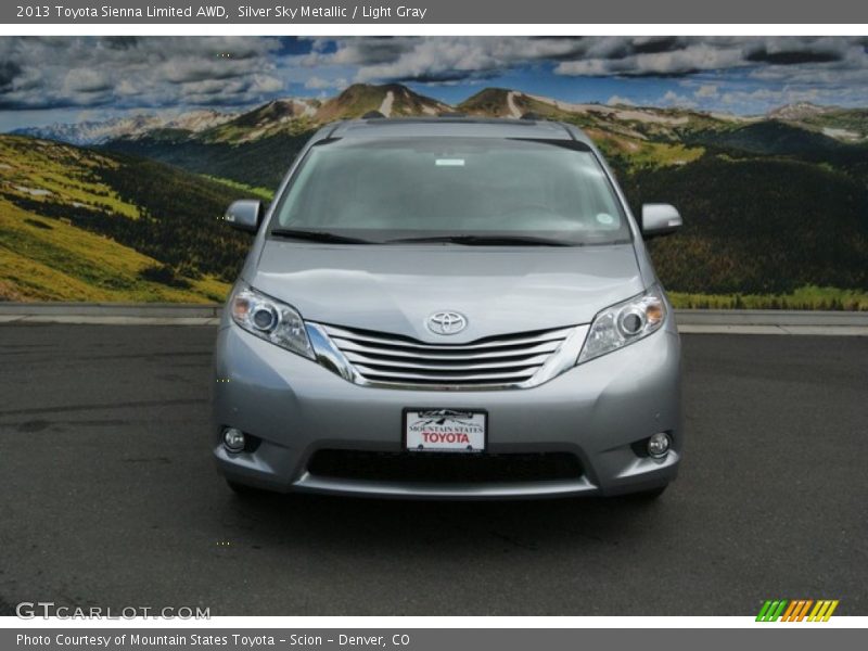 Silver Sky Metallic / Light Gray 2013 Toyota Sienna Limited AWD