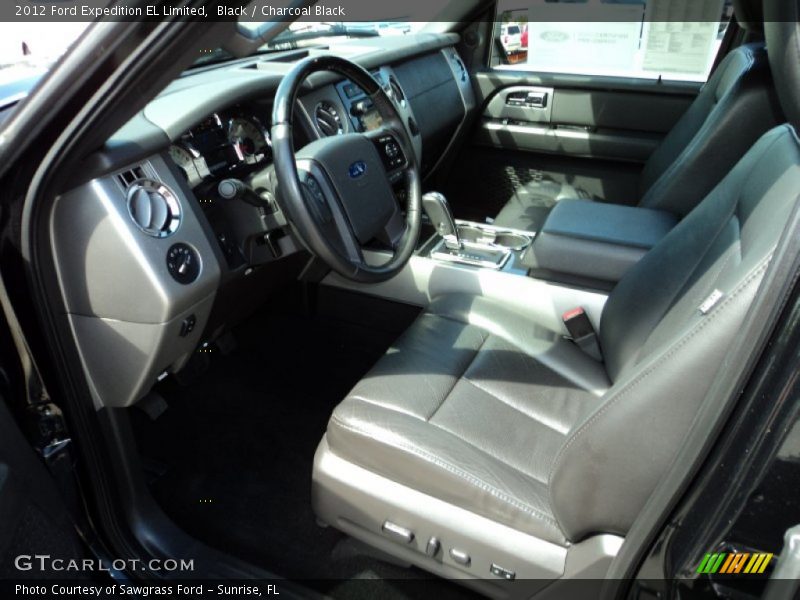  2012 Expedition EL Limited Charcoal Black Interior