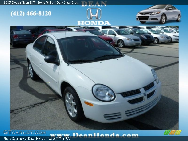Stone White / Dark Slate Gray 2005 Dodge Neon SXT