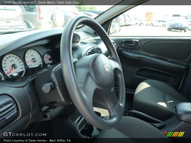 Stone White / Dark Slate Gray 2005 Dodge Neon SXT