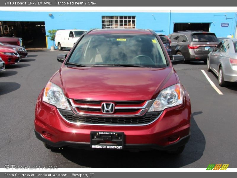Tango Red Pearl / Gray 2010 Honda CR-V EX AWD