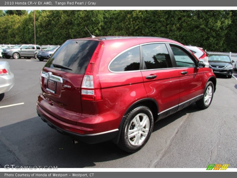 Tango Red Pearl / Gray 2010 Honda CR-V EX AWD