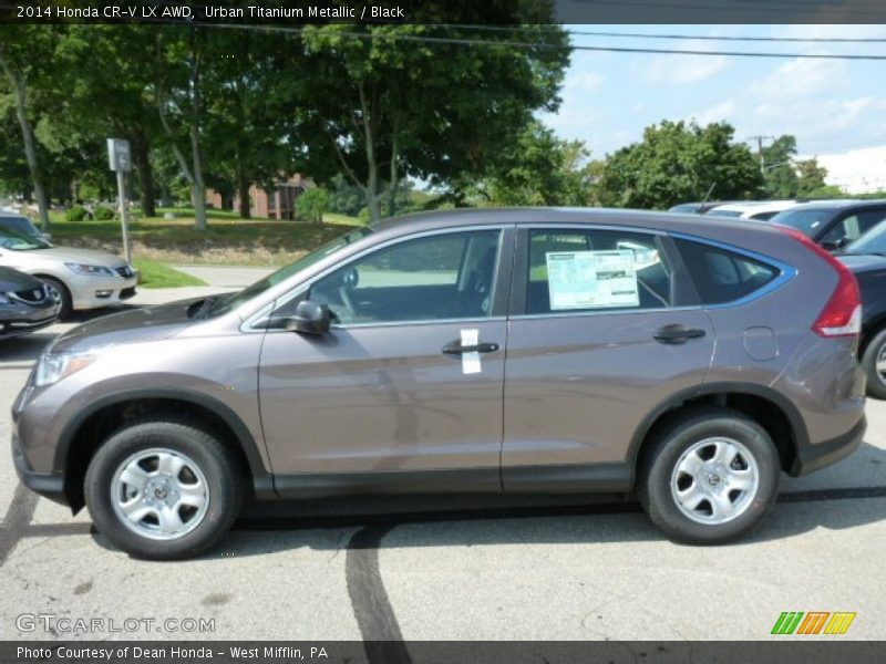 Urban Titanium Metallic / Black 2014 Honda CR-V LX AWD