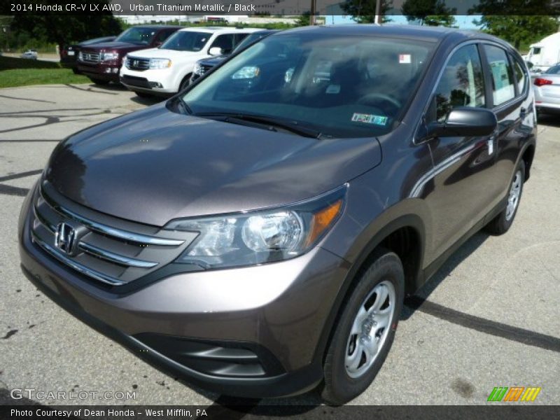 Urban Titanium Metallic / Black 2014 Honda CR-V LX AWD