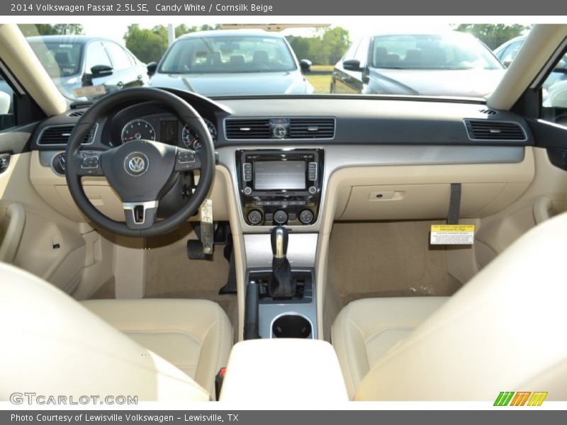 Candy White / Cornsilk Beige 2014 Volkswagen Passat 2.5L SE
