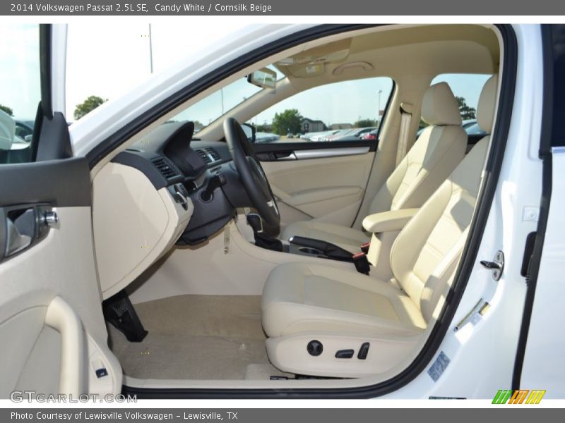 Candy White / Cornsilk Beige 2014 Volkswagen Passat 2.5L SE