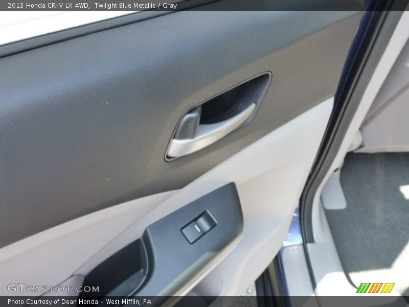 Twilight Blue Metallic / Gray 2013 Honda CR-V LX AWD